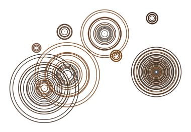Soyut kavramsal geometrik daire, kabarcıklar, küre veya elips desen. Web sayfası, grafik tasarım, katalog, doku veya arka plan için iyi. Vektör çizim grafiği.
