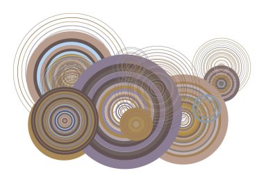 Arka plan soyut geometrik daire, kabarcıklar, küre veya elips desen tasarımı için. Vektör çizim grafiği.