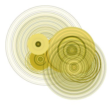 Daire, kabarcıklar, küre veya elips desen şekli ile soyut geometrik arka plan. Vektör çizim grafiği.
