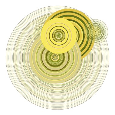 Web sayfası, grafik tasarım, katalog veya doku için kavramsal arka plan. Daire, kabarcıklar, küre veya elips desen. Vektör çizim grafiği.