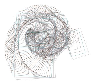 Soyut kare, dikdörtgen geometrik desen, renkli ve sanatsal grafik tasarım, katalog, tekstil veya doku baskı ve arka plan için. Vektör çizim grafiği.