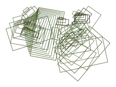 Soyut kare, dikdörtgen geometrik desen, renkli ve sanatsal grafik tasarım, katalog, tekstil veya doku baskı ve arka plan için. Vektör çizim grafiği.