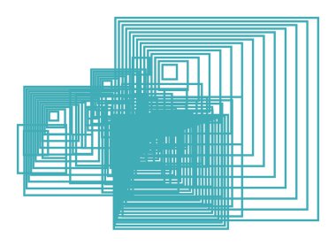 Kare, dikdörtgen desen şekli ile soyut geometrik arka plan. Vektör çizim grafiği.