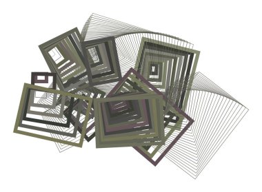 Soyut kavramsal geometrik kare, dikdörtgen desen. Web sayfası, grafik tasarım, katalog, doku veya arka plan için iyi. Vektör çizim grafiği.
