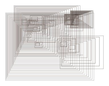 Geometrik kavramsal arka plan kare, dikdörtgen desen tasarımı için. Vektör çizim grafiği.