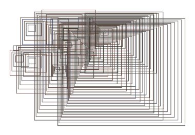Sanatsal kare, dikdörtgen arka plan deseni soyut. Vektör çizim grafiği.