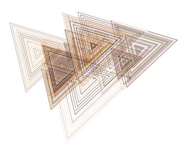 Üçgen, soyut geometrik arka plan deseni şekli. Vektör çizim grafiği.