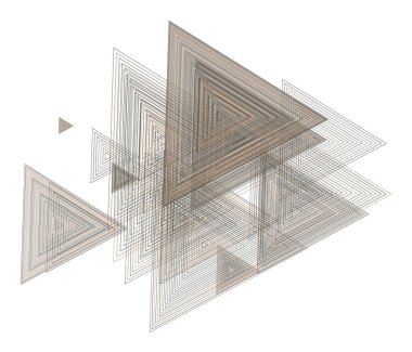 Arka plan soyut geometrik üçgen desen tasarımı için. Vektör çizim grafiği.