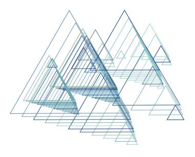 Üçgen desen şekli ile soyut geometrik arka plan. Vektör çizim grafiği.