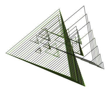 Soyut kavramsal geometrik üçgen desen. Web sayfası, grafik tasarım, katalog, doku veya arka plan için iyi. Vektör çizim grafiği.
