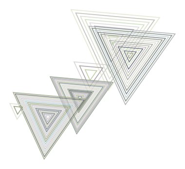 Renk soyut üçgen geometrik desen generatif sanat arka plan. Vektör çizim grafiği.