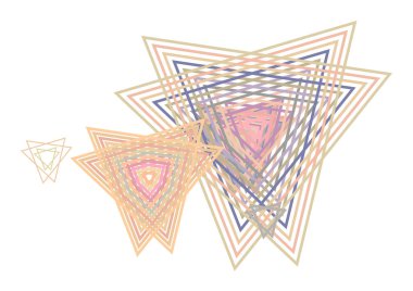 Renk soyut yıldız geometrik desen generatif sanat arka plan. Vektör çizim grafiği.