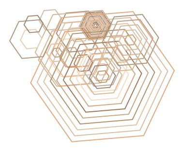 Geometrik kavramsal arka plan altıgen desen tasarımı için. Vektör çizim grafiği.