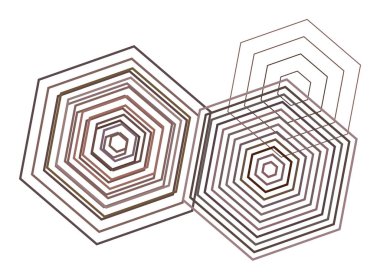 Soyut kavramsal geometrik altıgen desen. Web sayfası, grafik tasarım, katalog, doku veya arka plan için iyi. Vektör çizim grafiği.