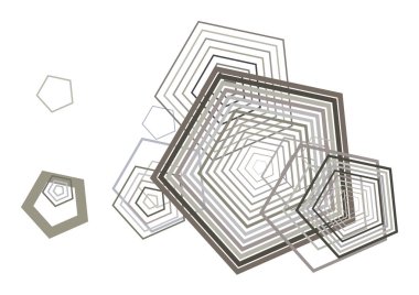 Geometrik kavramsal arka plan pentagon desen tasarımı için. Vektör çizim grafiği.