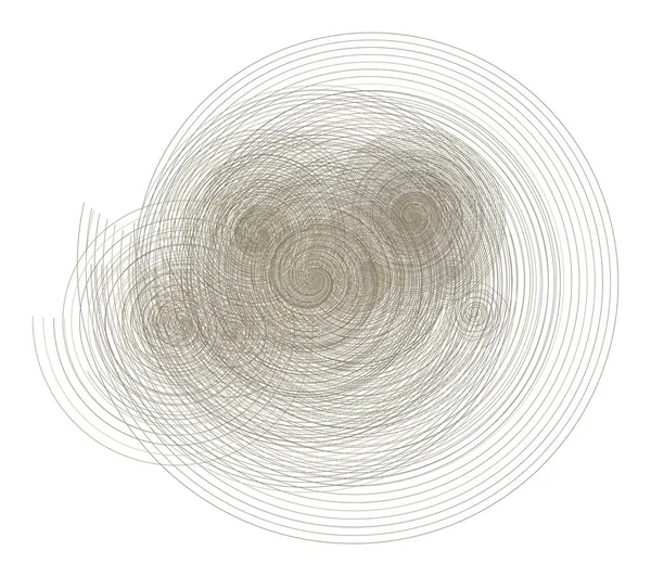 Géométrique Arrière Plan Conceptuel Tourbillonner Cercle Lignes Modèle Pour Conception — Image vectorielle