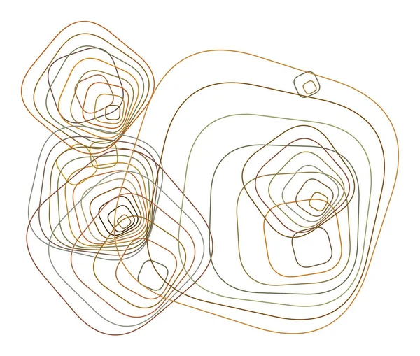 Soyut kavramsal geometrik yuvarlatılmış dikdörtgen desen. Web sayfası, grafik tasarım, katalog, doku veya arka plan için iyi. Vektör çizim grafiği.