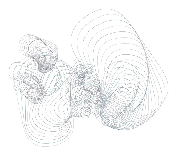 Soyut kavramsal geometrik yuvarlatılmış dikdörtgen desen. Web sayfası, grafik tasarım, katalog, doku veya arka plan için iyi. Vektör çizim grafiği.