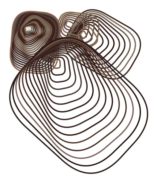 Arka plan soyut geometrik yuvarlatılmış dikdörtgen desen tasarımı için. Vektör çizim grafiği.