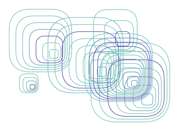 Abstrakter Geometrischer Hintergrund Mit Abgerundetem Rechteckmuster Vektorgrafik — Stockvektor