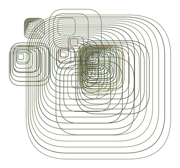 Sanatsal yuvarlatılmış dikdörtgen arka plan deseni soyut. Vektör çizim grafiği.