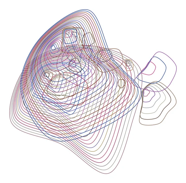 Caminho Abstrato Linhas Padrão Geométrico Colorido Artístico Para Design Gráfico —  Vetores de Stock