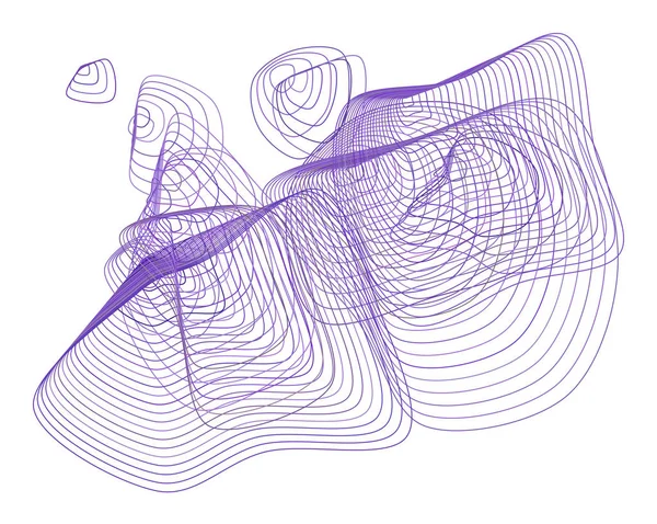 Soyut yol çizgileri geometrik desen, renkli ve sanatsal grafik tasarım, katalog, tekstil veya doku baskı ve arka plan için. Vektör çizim grafiği.