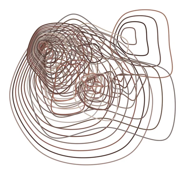 Абстрактный Геометрический Фон Формой Контурных Линий Векторная Иллюстрация — стоковый вектор