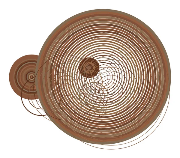 Soyut daire, kabarcıklar, küre veya elips geometrik desen, renkli ve sanatsal grafik tasarım, katalog, tekstil veya doku baskı ve arka plan için. Vektör çizim grafiği.