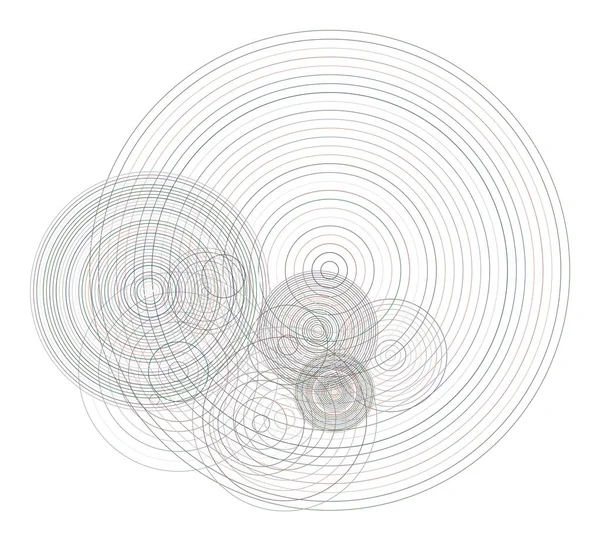 Sanatsal daire, kabarcıklar, küre veya elips desen soyut arka plan. Vektör çizim grafiği.