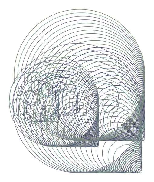 Geometrik kavramsal arka plan desen tasarımı için daire, kabarcıklar, küre veya elips. Vektör çizim grafiği.