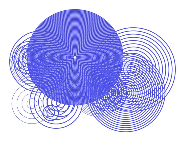 Geometrik kavramsal arka plan desen tasarımı için daire, kabarcıklar, küre veya elips. Vektör çizim grafiği.