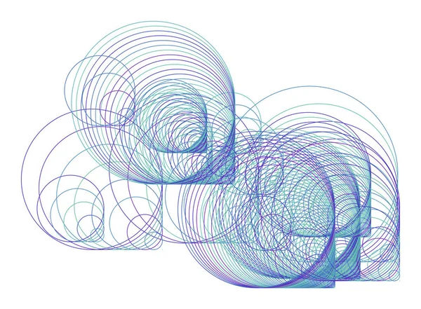 Geometrické Koncepční Kruhy Bubliny Koule Elipsy Vzorek Pozadí Pro Návrh — Stockový vektor