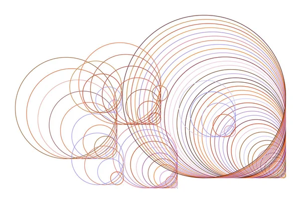 Geometrik kavramsal arka plan desen tasarımı için daire, kabarcıklar, küre veya elips. Vektör çizim grafiği.