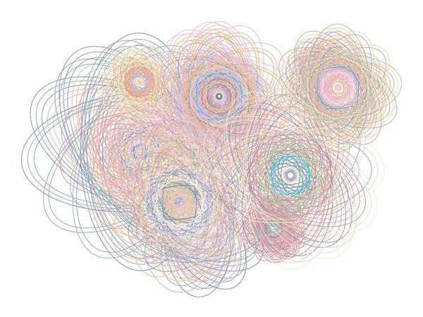 Arka plan soyut geometrik oval ve karma desen tasarımı için. Vektör çizim grafiği.