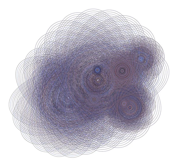 Oval ve karma desen şekli ile soyut geometrik arka plan. Vektör çizim grafiği.