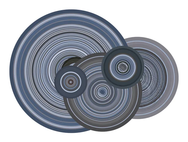 Géométrique Cercles Fond Conceptuels Bulles Sphère Ellipses Motif Pour Conception — Image vectorielle