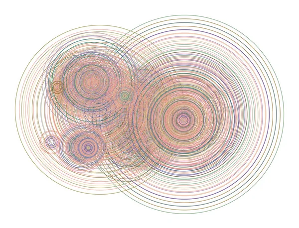 Soyut renkli geometrik daireler, kabarcıklar, küre veya elips desenli. Web sayfası, duvar kağıdı, grafik tasarım, katalog, doku veya arka plan için iyi. Vektör çizim grafiği.