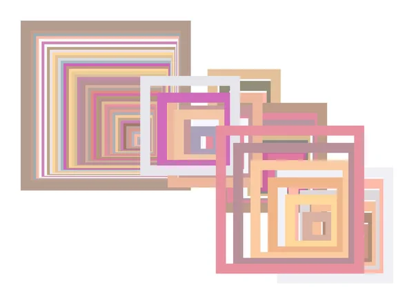 Form Eines Quadratischen Rechteckigen Abstrakten Geometrischen Hintergrundmusters Vektorgrafik — Stockvektor