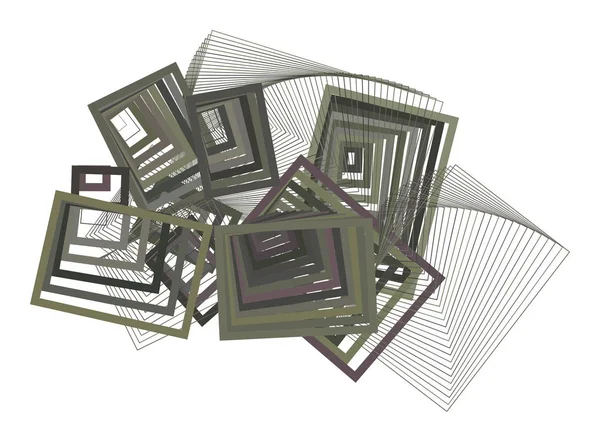 Soyut kavramsal geometrik kare, dikdörtgen desen. Web sayfası, grafik tasarım, katalog, doku veya arka plan için iyi. Vektör çizim grafiği.
