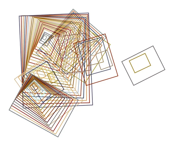几何概念背景正方形 矩形图案设计 矢量插图图形 — 图库矢量图片