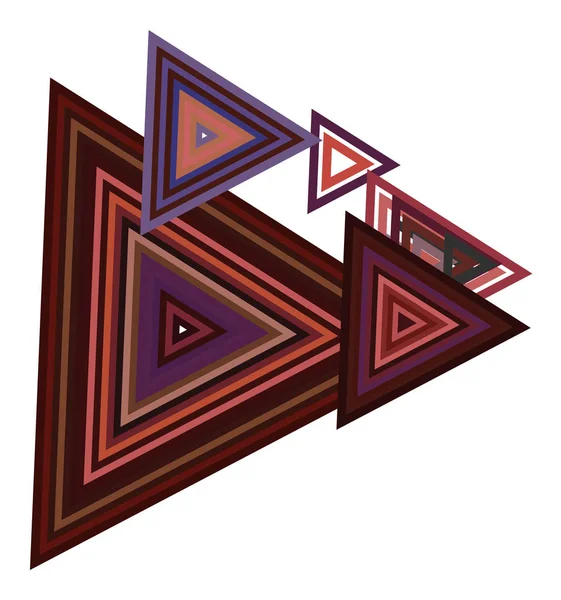 Triângulo Artístico Padrão Fundo Abstrato Gráfico Ilustração Vetorial — Vetor de Stock