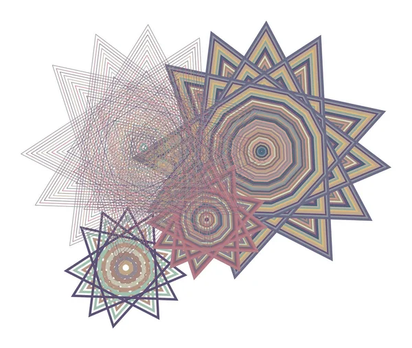 Geometrik kavramsal arka plan tasarımı için yıldız deseni. Vektör çizim grafiği.