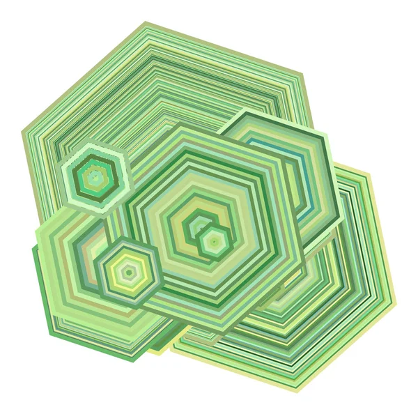 Sanatsal altıgen arka plan deseni soyut. Vektör çizim grafiği.