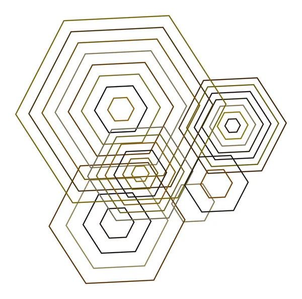 Tvar Šestiúhelníku Geometrické Pozadí Abstraktní Vzor Vektorové Ilustrace Grafiky — Stockový vektor