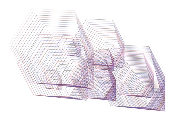 Altıgen, soyut geometrik arka plan deseni şeklinde. Vektör çizim grafiği.