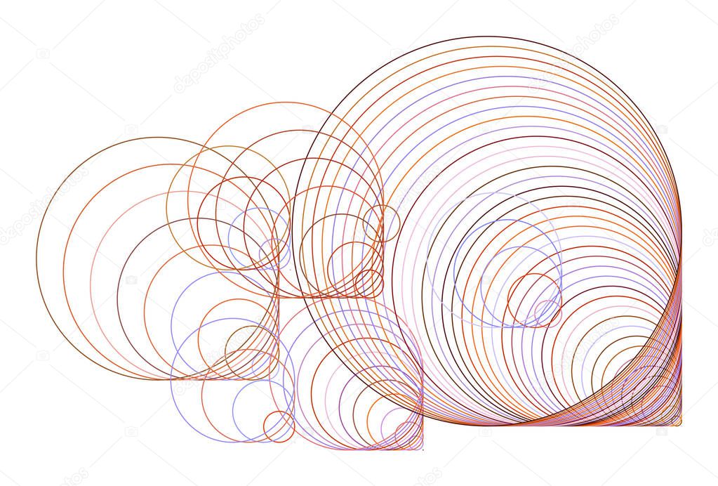 Geometric Conceptual background circles, bubbles, sphere or ellipses pattern for design. Vector illustration graphic.