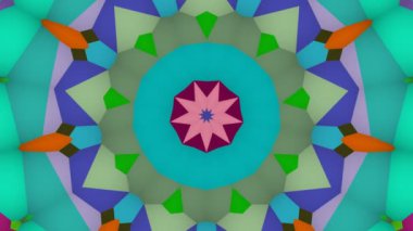 Sanal kaleydoskop sıra desen, sonsuz veya sorunsuz döngü. Animasyon, iyi parti, hareketli grafik, meditasyon, kulüpleri, gösterileri ya da konser videoları için soyut.