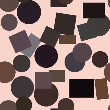 Sorunsuz soyut kavramsal geometrik elips ve kare kutu desen. Web sayfası, grafik tasarım, katalog, doku veya arka plan için iyi. Vektör çizim grafiği.