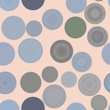 Dikişsiz soyut kavramsal geometrik daire, kabarcıklar, küre veya elips desen. Web sayfası, grafik tasarım, katalog, doku veya arka plan için iyi. Vektör çizim grafiği.